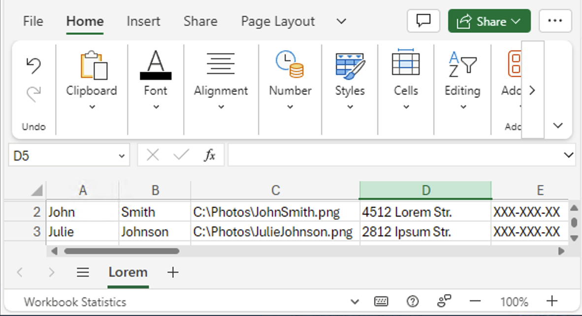 Corel DESIGNER 2026 Help | Prepare a data source file
